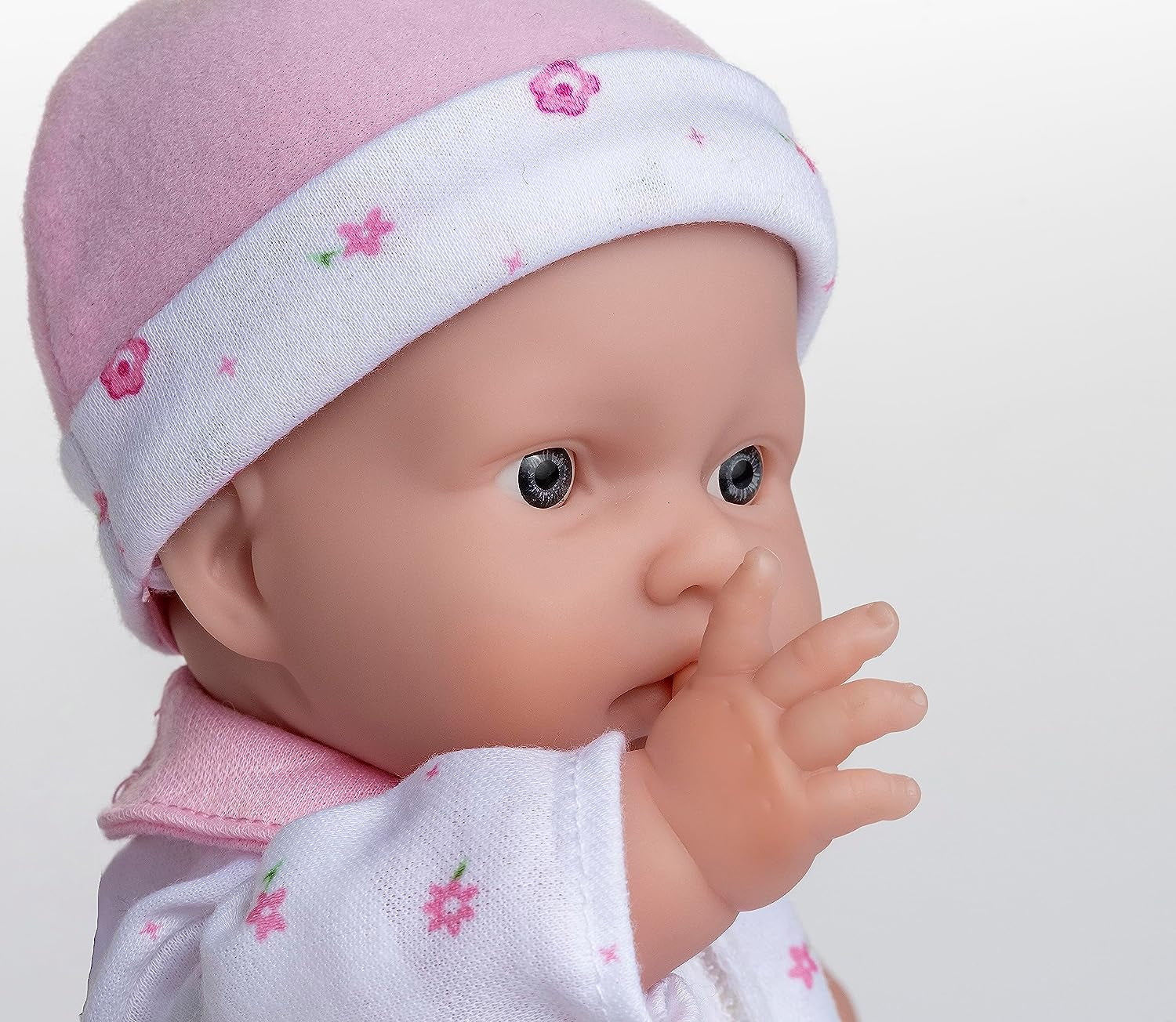 JC Toys La Baby Kaukasische babypopset - Zachte wasbare pop van 28 cm, afneembare roze outfit met hoed, deken en fopspeen, voor 12 maanden en ouder Poppen Naty Shop
