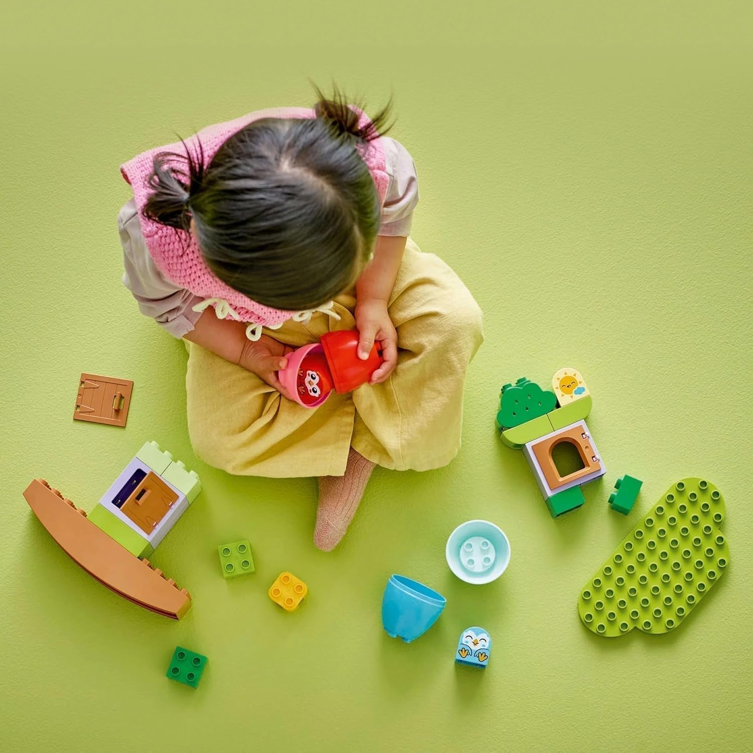 LEGO DUPLO boom om te balanceren en te stapelen, ontwikkelingsspeelgoed, bouwset voor kinderen vanaf 18 maanden, creatief speelgoed voor kinderen, educatief speelgoed met 2 speelgoedvogels 10440 Bouwsets Besuche den LEGO-Store