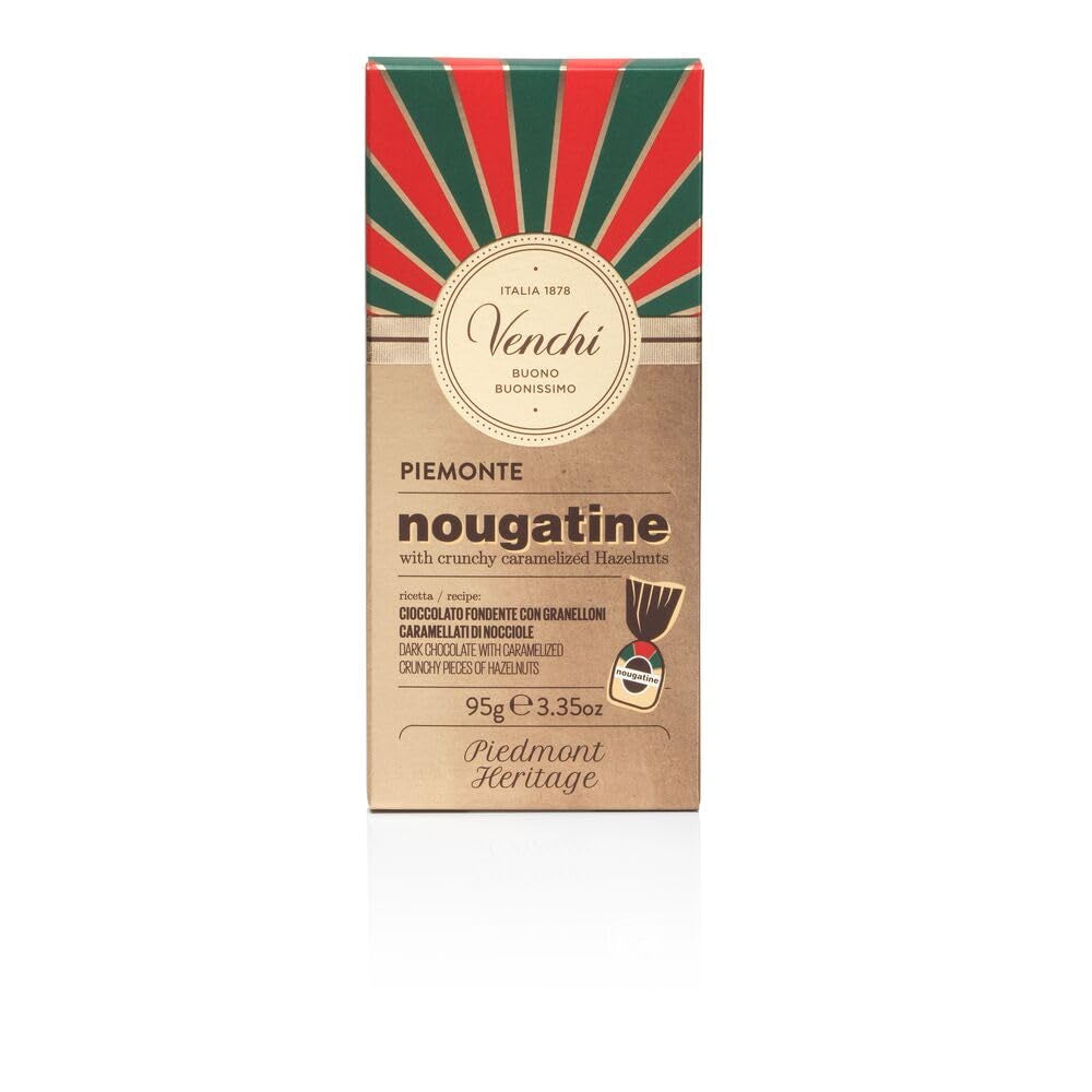 Venchi melkchocolade met hele BGA Piemontese boshazelnoten, 100g - glutenvrij