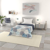 Basic zomerdeken, microvezel, jeansstrepen, 200X240Cm Quilts en quilts Naty Shop Soffioni Blu 200X240Cm