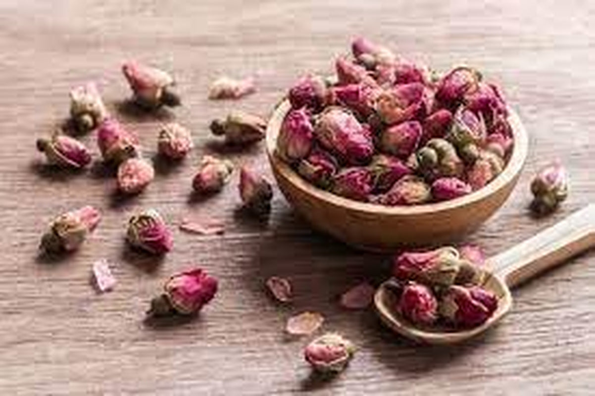 500g premium eetbare rozenknoppen - gedroogde infusie van Atlasrozenblaadjes - zoete en bloemige smaak en aroma - 100% natuurlijk, puur en zonder toevoegingen | Tazarin Ltd