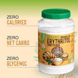 Natuurlijke biologische erythritol, 10G = 7G suiker, 1 Kg Zoetstoffen Naty Shop