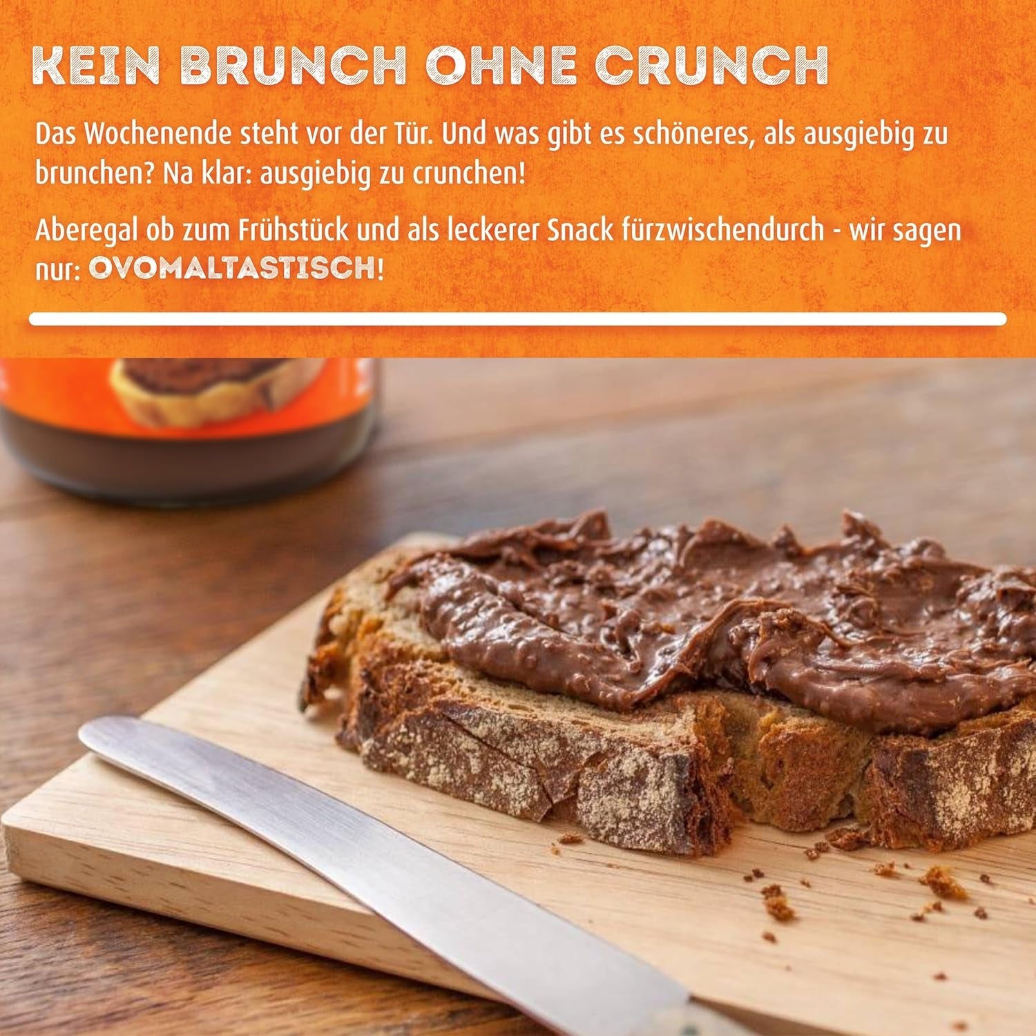 Ovomaltine OVO BREAK Wafel- en Chocoladereep - een knapperige snack met de onmiskenbare smaak van onze populaire Creme Crocante, uiteraard zonder palmolie (4 x 39 g)