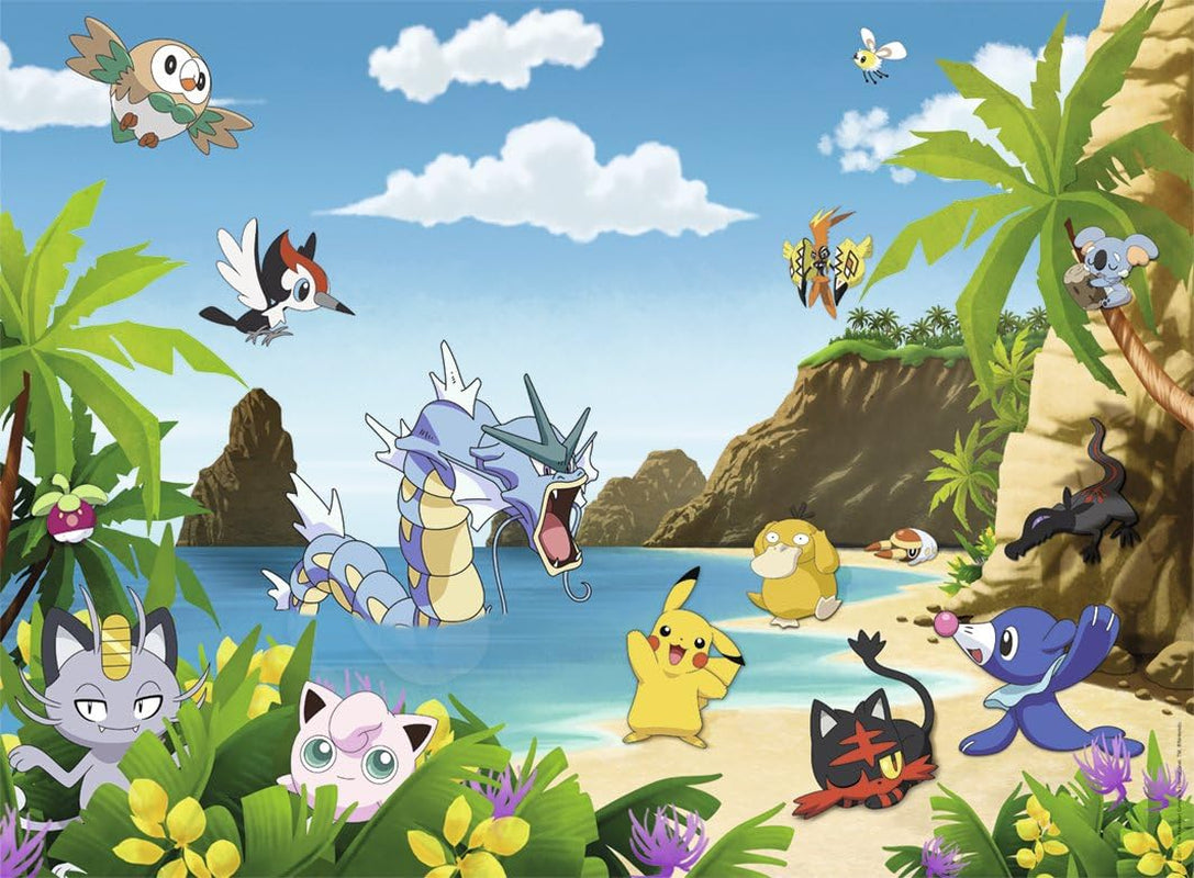 Ravensburger puzzel voor kinderen - 12840 Vang ze allemaal! - Pokémon-puzzel voor kinderen vanaf 8 jaar, met 200 stukjes in XXL Puzzle Naty Shop-formaat