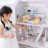 Teamson Kids Olivias Little World gigantisch poppenhuis met 16 poppenaccessoires, houten poppenhuis met meubilair, 3 verdiepingen, kinderpoppenhuis voor poppen van 12 inch/30 cm, vanaf 3 jaar Naty Shop poppenhuizen
