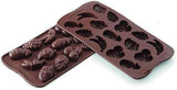 Siliconenvorm Praline Silikomart Fruit 3,2 x 3,2 x H 1,5 cm, 10 ml, 15 gaatjes (SCG32) Keuken Naty Shop
