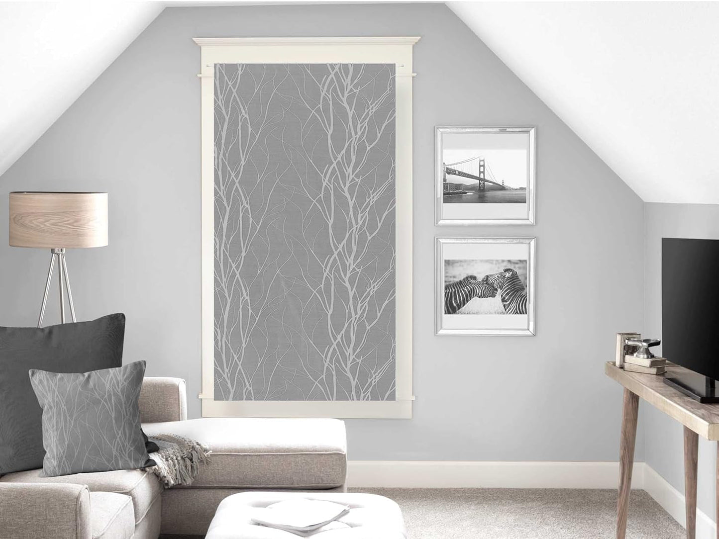 Soleil D'Ocre Liane Bise-Bise, Polyester, Wit, 70 X 200 Cm Dekbedden en dekbedden Naty Shop Grijs H160 X B60 Cm (pak van 1)