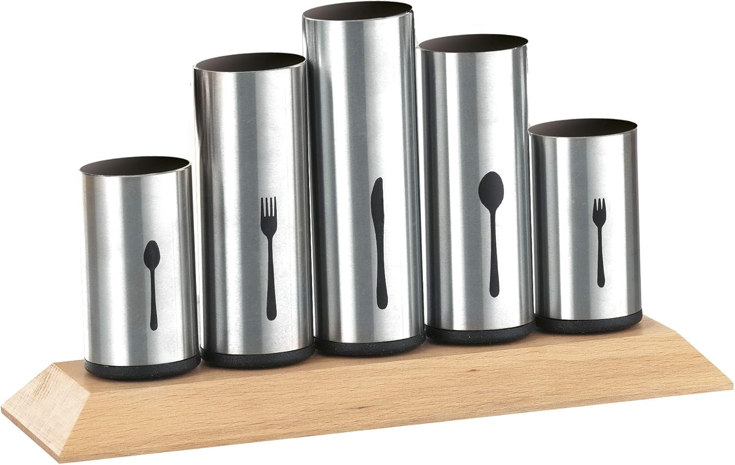 Roestvrijstalen bestekhouder, 1 pakje, zilver Naty Shop Kitchen A 1 stuk