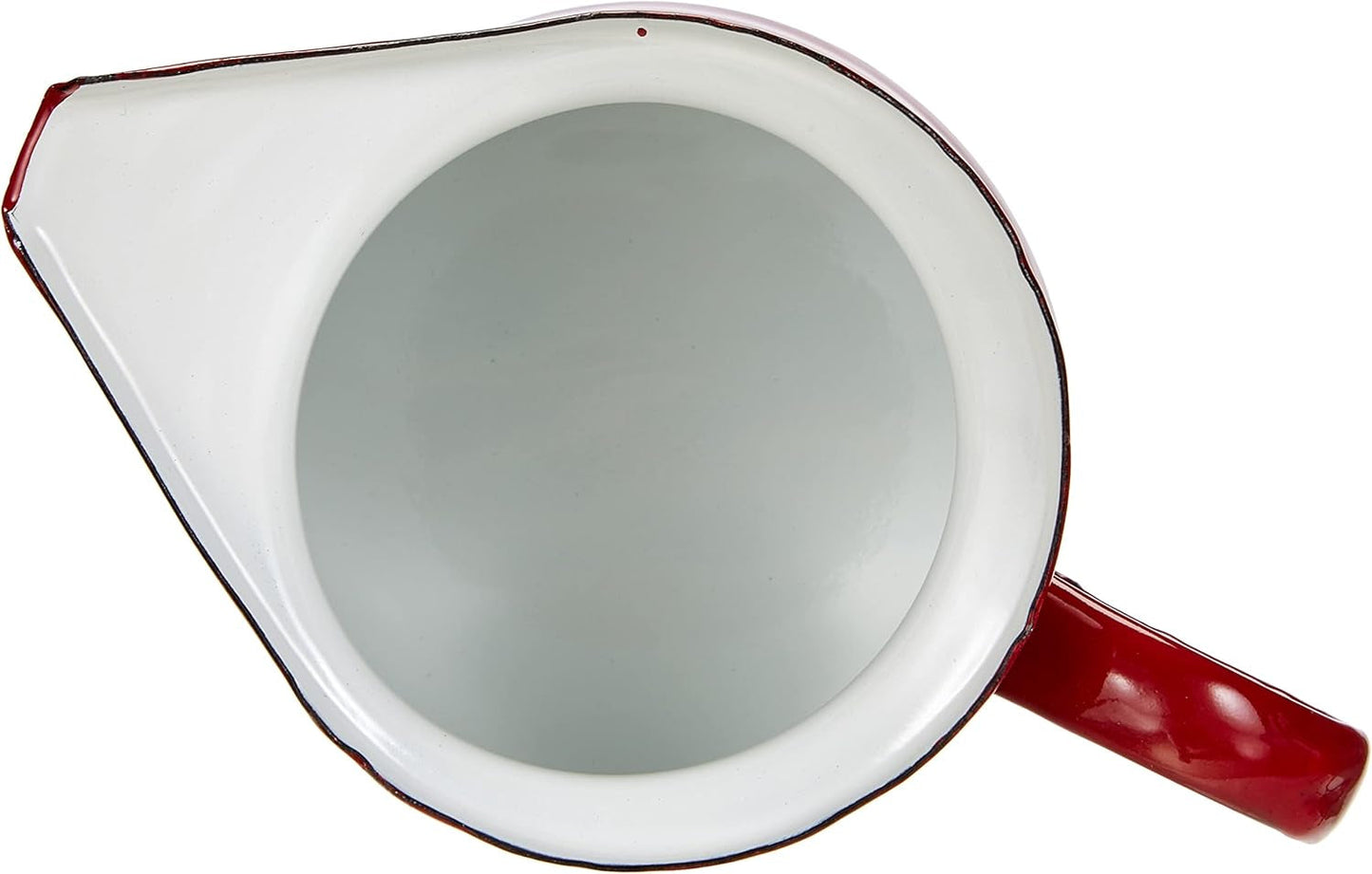 910550 – Rode melkbeker, 0,50 liter inhoud.