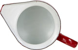 910550 – Rode melkbeker, 0,50 liter inhoud.