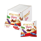 Merci Petits Koffieroom - 12 x 125g - Kleine pralines van witte chocolade op fijne chocolade met koffieroom - Individueel verpakte chocoladepralines