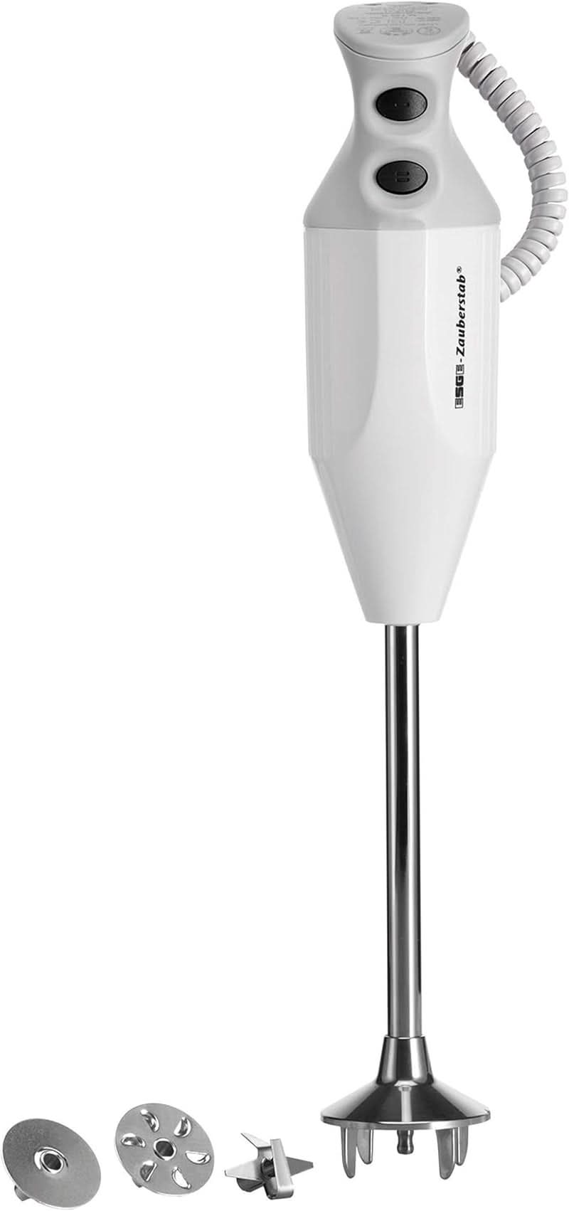 ESGE Zauberstab P 200 Profi, Stabmixer Weiß Inkl. Zubehör, Bis Zu 17.000 U/Min, 90860, Weiß/Grau Keuken Naty Shop