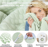 KINDEREN Verstelbaar wigkussen, leeskussen van schuim met hoge dichtheid voor bed en bank, ergonomisch bedwighoofdkussen voor slaaprefluxapneu, beenkussen/rugkussen voor spelen en lezen (groen)