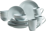MÄSER Pastel Selection, Modernes Geschirr Set voor 4 Personen, 16-teiliges Kombiservice aus Keramik, Steinzeug, Türkis-Grün