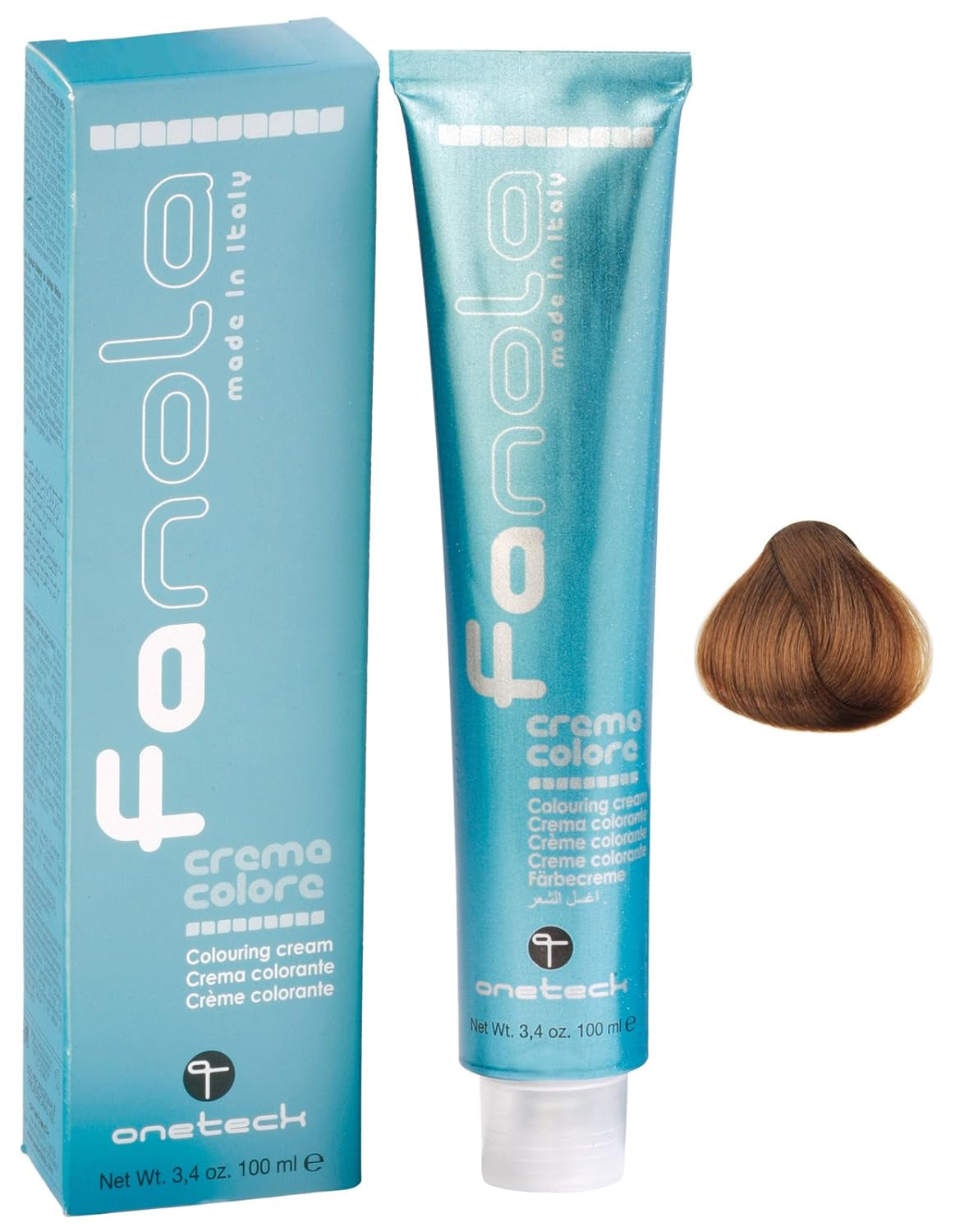 Fanola crema colore Kleurcrème 7.0 Blond, 100 ml Haarverf Naty Shop 8.03 Warm lichtblond