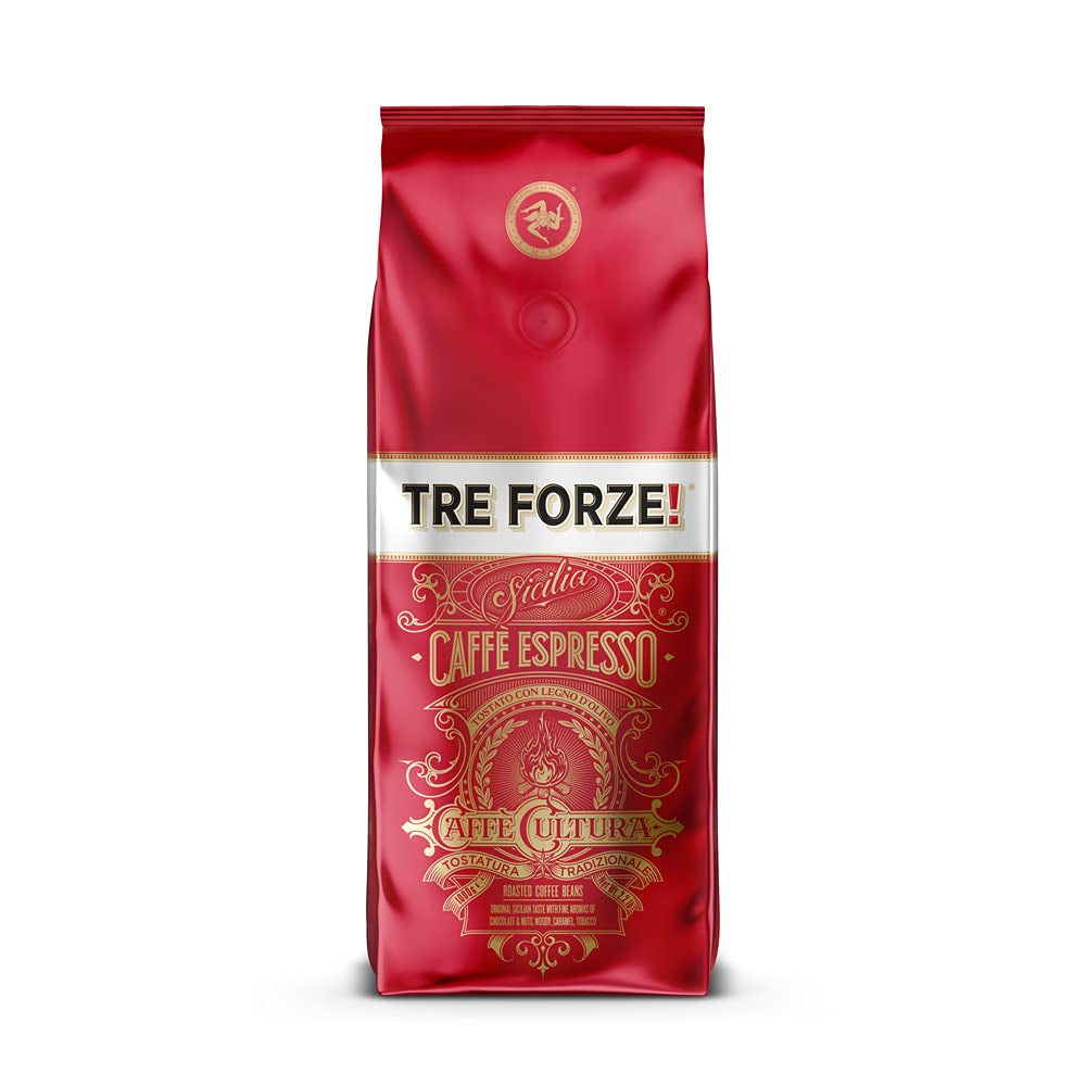Espresso Caffè - 1kg Espressobonen Traditioneel Röstung über Olivenholzfeuer In Handarbeit - Premium Kaffeebohnen für Volautomat en Siebträger