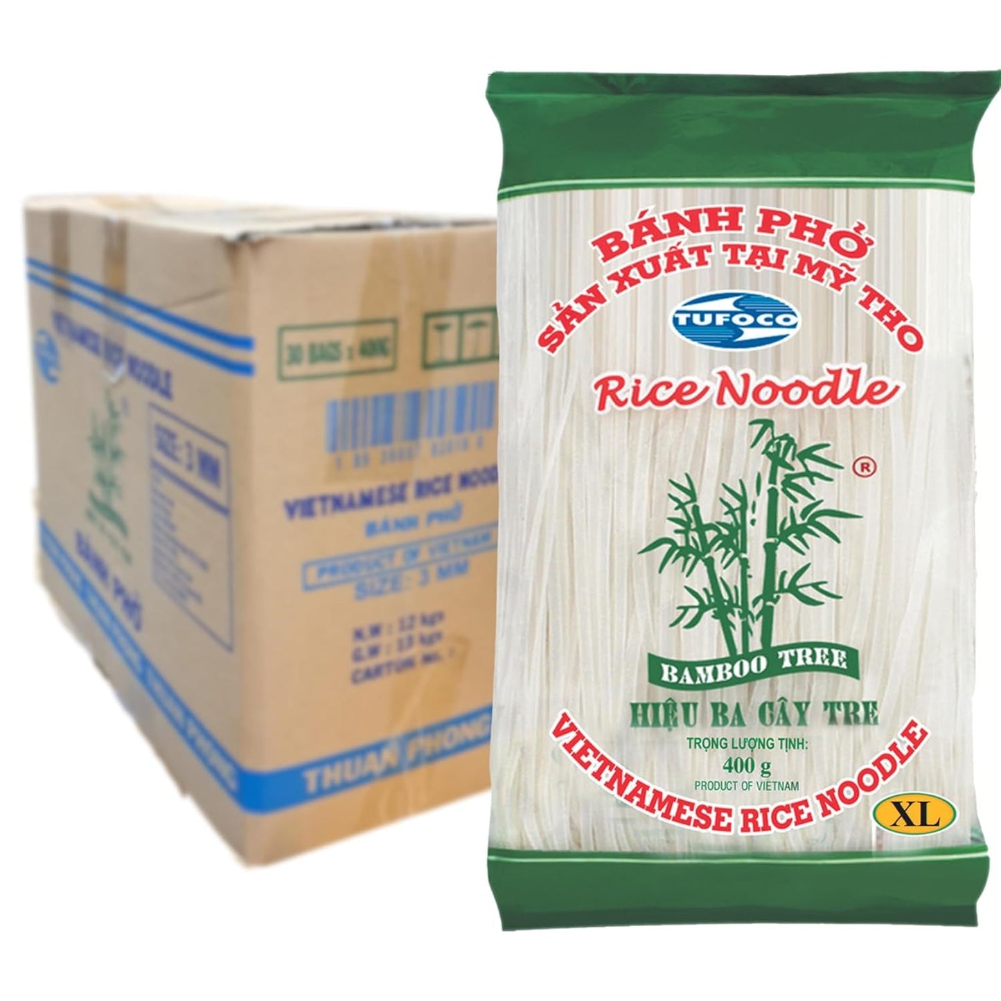 BAMBOE BOOM - Reisnudeln 3 Mm. - 1 X 400 GR