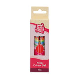 Funcakes kleurstof, rode gel: Hoog geconcentreerde kleurstof voor deeg, room, fondant en marsepein. Gemakkelijk doseren. Eén druppel om levendige kleuren te creëren. Halal. 30 gram