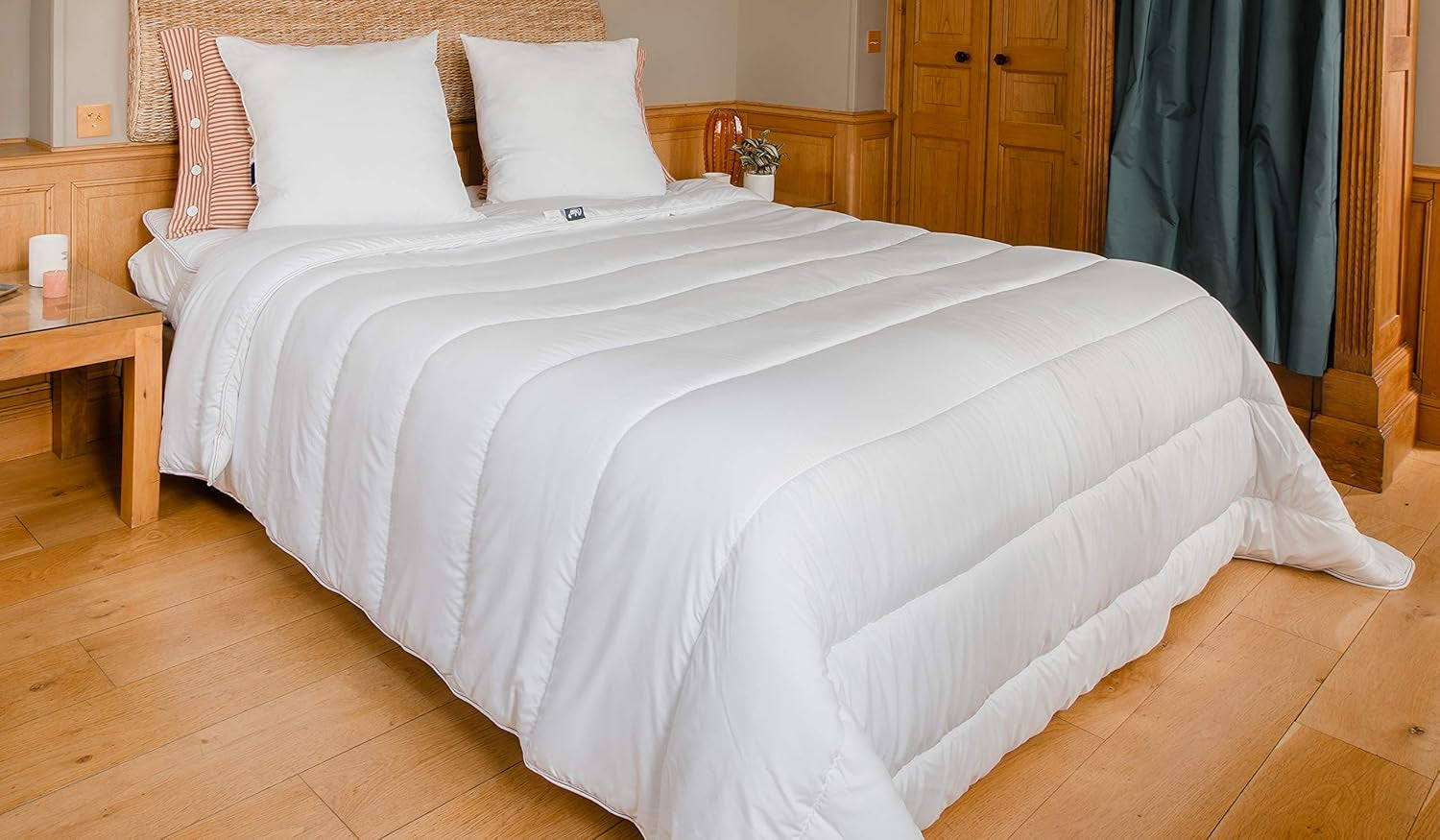 COLAS NORMAND - Eco-vriendelijke quilt - warm - 240 X 220 Cm - envelop en vulling van gerecyclede flessen - zacht, zijdeachtig en comfortabel - zorgvuldige productie Quilts en quilts Naty Shop