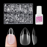 Korte Kunstnagels Ballerina 500 stuks Lijm op 12 Maten Kunstnagels Korte Zachte Gel Volledige Dekking Nageltips Voor Gelnagels Korte S