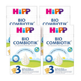 HiPP 3 Biologische Combiotik (4 x 600g), opvolgmelk vanaf 10 maanden, met natuurlijke culturen van melkzuur, vitamine C en D, GOS, Omega-3 (DHA, ALA), van de beste biologische kwaliteit