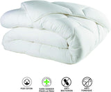Blanrève Cthalvd011420 Dekbedovertrek Hollofil Allerban warm katoen wit 140 X 200 cm Dekbedden en dekbedden Naty Shop