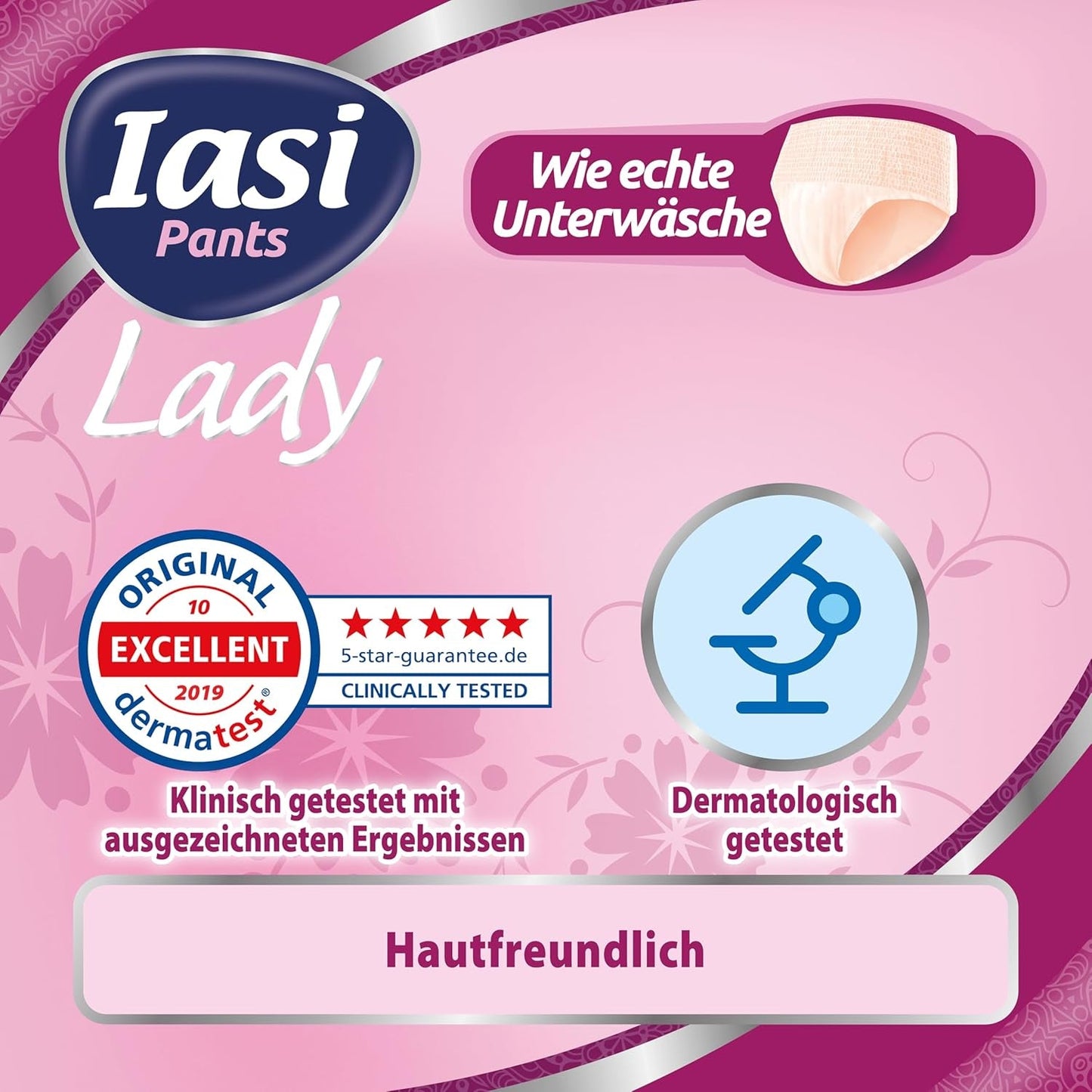 LADY Broek 48 Wegwerpbroekje voor urine-incontinentie Absorptievermogen Grote maat S voor dames 48 stuks