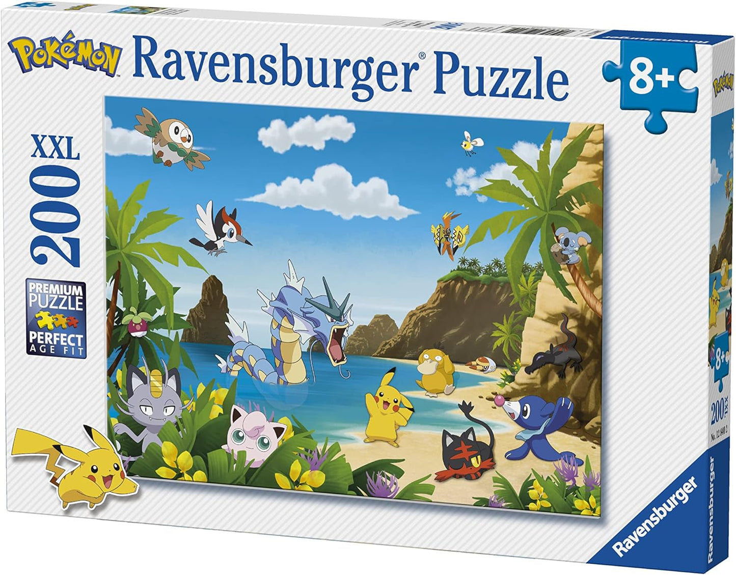 Ravensburger puzzel voor kinderen - 12840 Vang ze allemaal! - Pokémon-puzzel voor kinderen vanaf 8 jaar, met 200 stukjes in XXL Puzzle Naty Shop-formaat