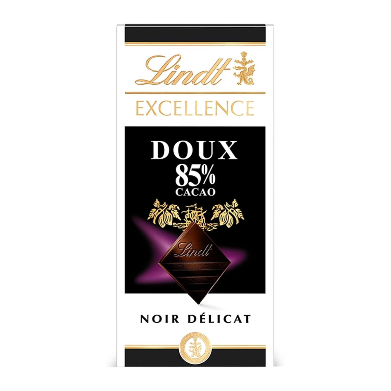 Lindt-chocolade | Reep EXCELLENCE 85% Cacao | 100g | Extra pure chocolade | Veganistische chocoladereep