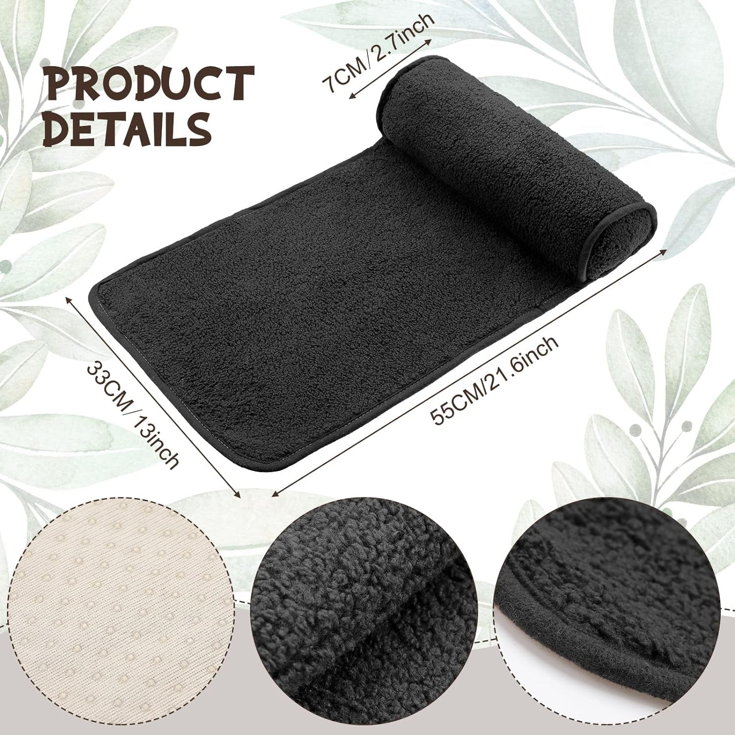 Chaise Lounge Nekkussen Hoofdkussen Pluche Verstelbaar Kussen Nekrol Antislip Fleece Sofa Nek Hoofdsteun Kussen voor Reizen Thuis Chaise Lounge Sofa Fauteuil (Zwart)
