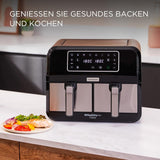 Kenwood Khealthy Twin Airfryer, 8L (2X4L), dubbele kamer, 8 programma's, Dual Cook & Sync Finish-functie, touchscreen Apparaten Naty Shop
