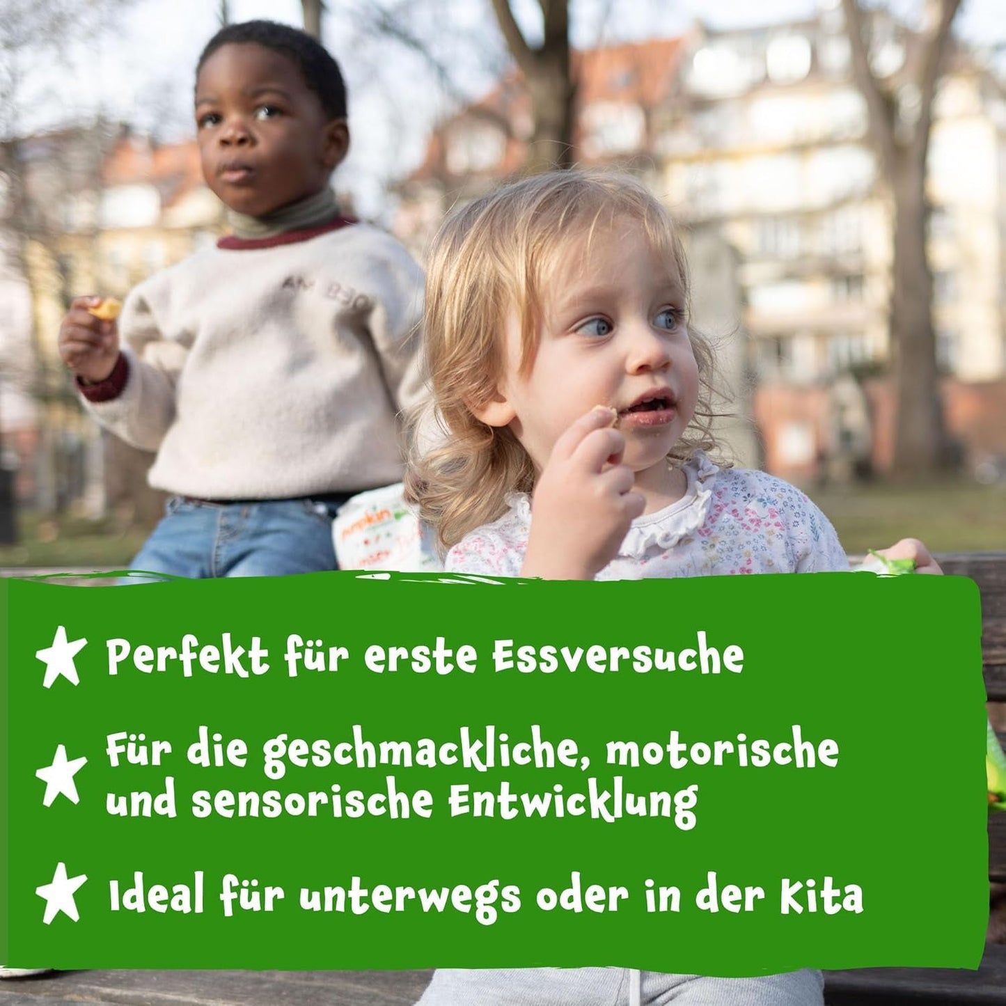 Pumpkin Organics Baby Meergranen Wortel- en Mangoringen (8 stuks) Babysnacks zonder additieven vanaf 12 maanden - Allergeenvrij² en glutenvrij³ Krokante babysnacks (8 x 20 g)