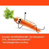 Freche Freunde Biologische Groentennoedels 'Wortel' 25% Plantaardig Inhoud Veganistisch 6 Pack (6 x 300g)