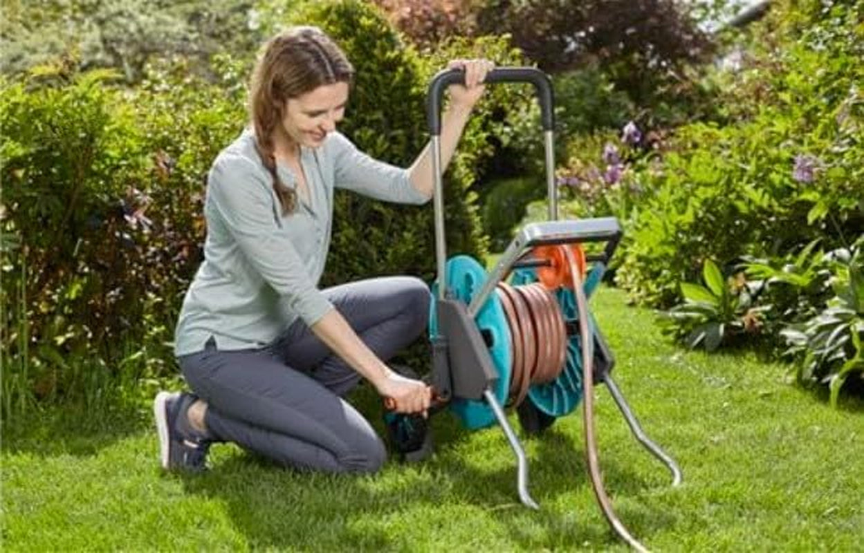 GARDENA CleverRoll S slangenwagen, slanghaspel, compacte opslag (18500-20)