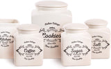 Excelsa koektrommel, keramiek, ivoorwit, Inhoud: 3 liter Voedselbewaardozen Naty Shop