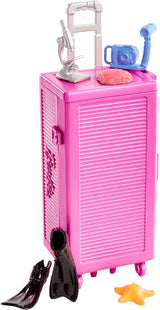 Barbie You Can Be Anything-serie, mariene bioloog, 1x pop met blond haar, zwempak, dolfijn, accessoires, kindercadeau, speelgoed vanaf 3 jaar, HMH26