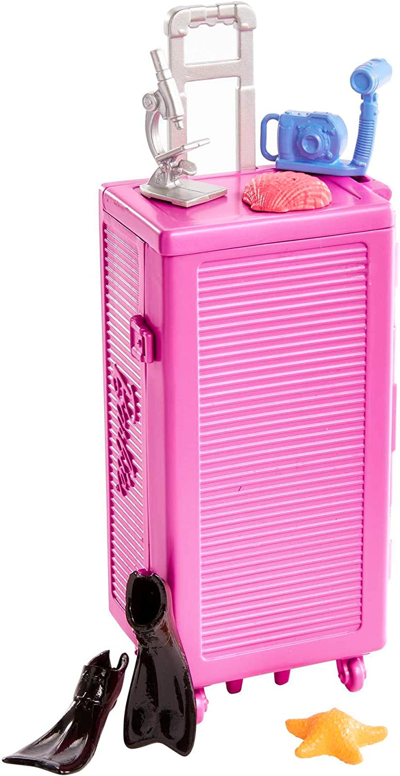 Barbie You Can Be Anything-serie, mariene bioloog, 1x pop met blond haar, zwempak, dolfijn, accessoires, kindercadeau, speelgoed vanaf 3 jaar, HMH26