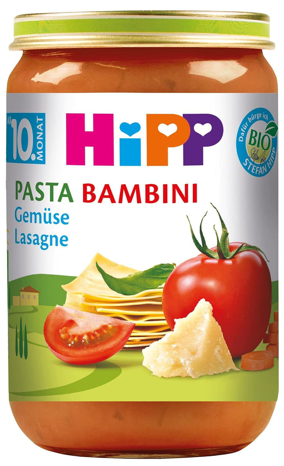 HiPP Pasta Bambini - Lasagne met groenten, verpakking van 6 (6 x 220 g)
