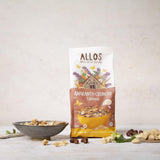 Premium knapperige muesli met walnoten en amarant Allos | Biologische Muesli | Muesli met noten | Havermout | Ontbijtgranen | Veganistisch | Pak van 6 (6 x 400 g)