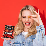 NEOH Chocolade Bites | Geen toegevoegde suiker, 100kcal per portie, knapperige stukjes met een romige hazelnoot- en cacaovulling, perfect voor afhaalmaaltijden of als mueslivervanger | Keto, koolhydraatarm | Verpakking van 3 x 29 g