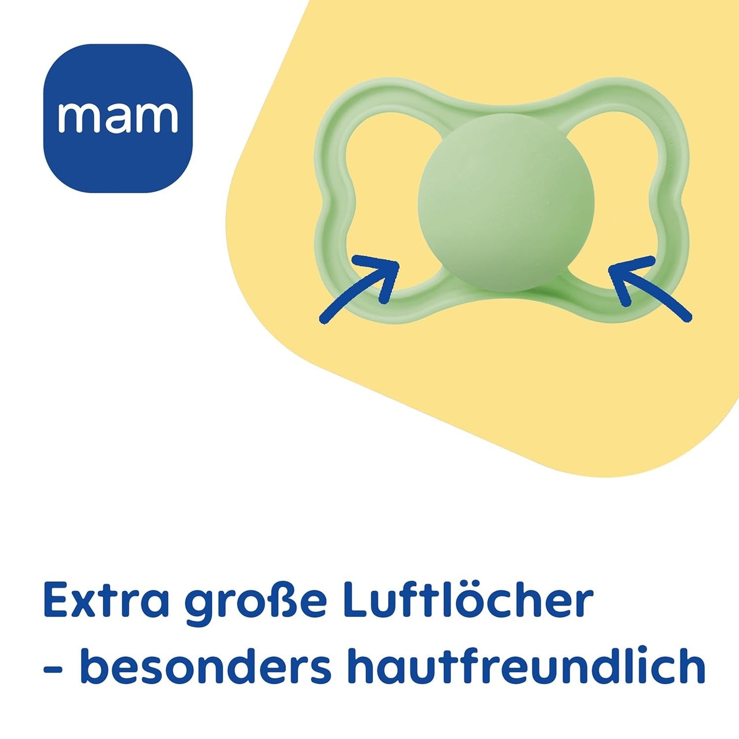 MAM Air siliconen fopspenen, 2 stuks, extra licht en luchtig ontwerp, tandvriendelijke babyfopspeen gemaakt van MAM SkinSoft speciale siliconen met fopspeendoos, 6-16 maanden beer/neushoorn