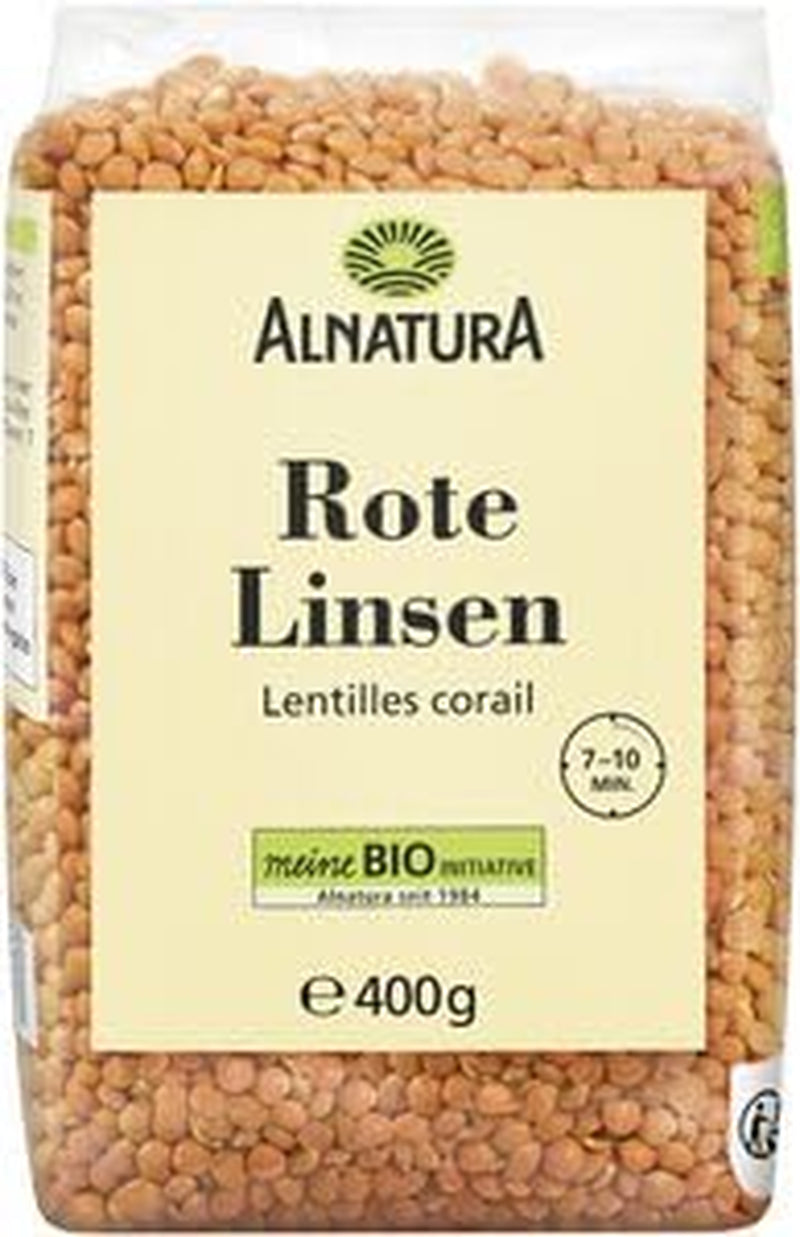 Biologische rode linzen, 400 g
