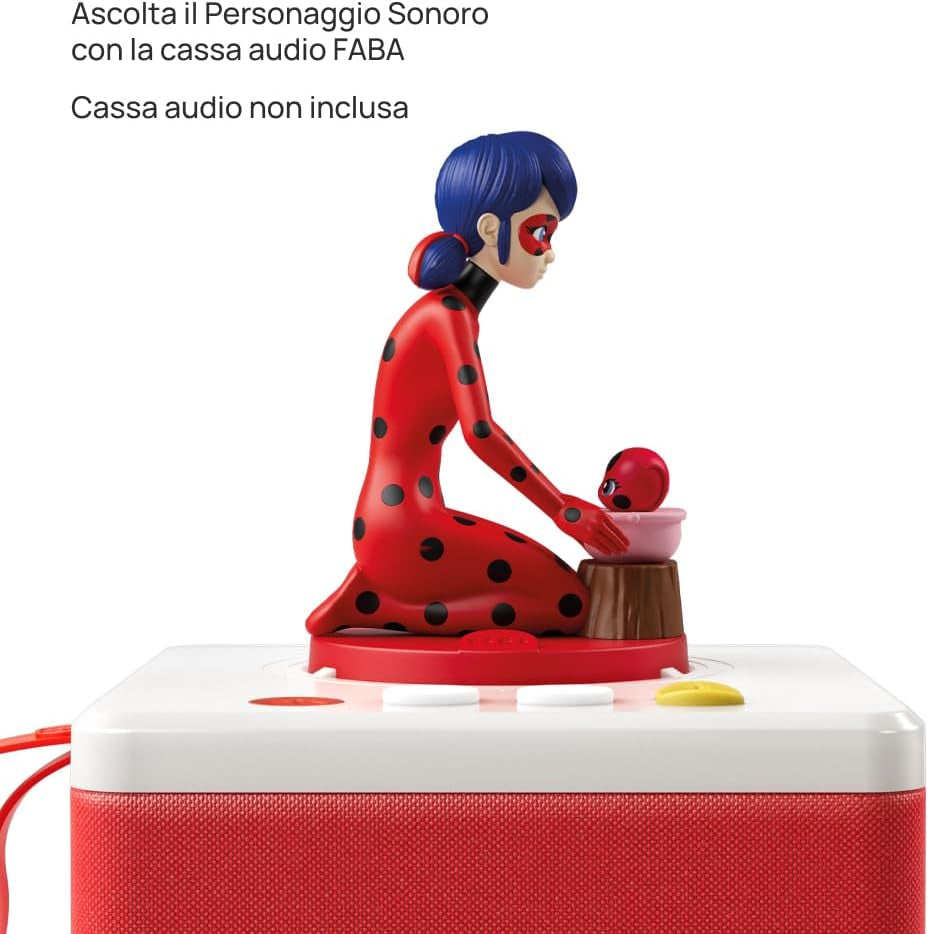 Geluidsfiguur - Tales of Ladybug and Cat Noir - Geluidsverhalen en sprookjes, jongens en meisjes 4-6+, Italiaanse versie Babyspeelgoed Naty Shop