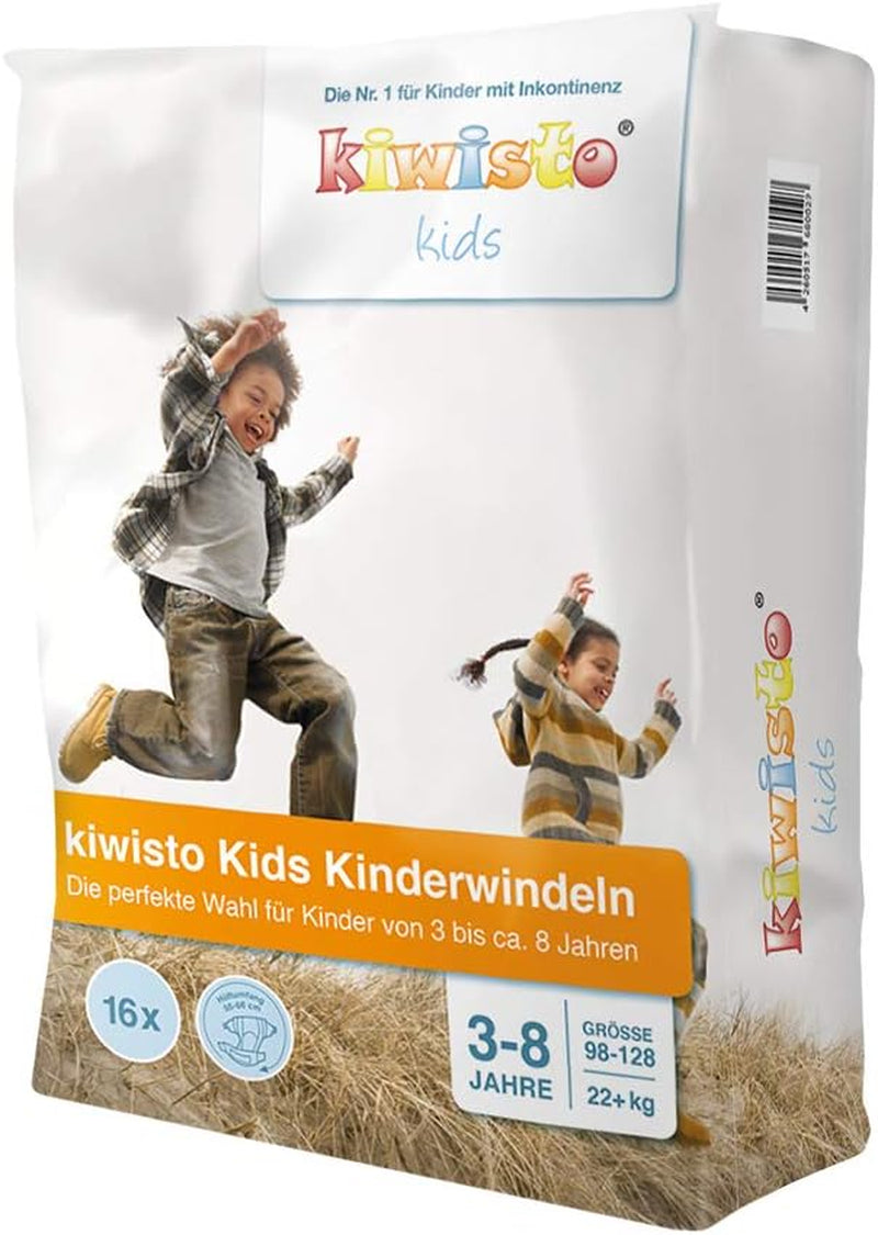 Luiers voor kinderen van 3 t/m 8 jaar - 22+ kg - heupomtrek 55-66 cm - 16 luiers