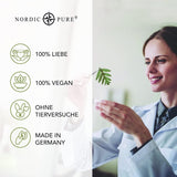 Haarbehandeling met basilicumextract van Nordic Pure | Voor de verzorging van dun, droog en kwetsbaar haar | Kan haaruitval voorkomen 100ml Naty Shop haarverzorging
