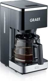 GRAEF. FK402 Filter-espressomachine Zwart, 1,25 liter, warmhoudfunctie, timer, pre-infusiefunctie, zetkop voor optimale smaakontwikkeling, eenvoudig in gebruik
