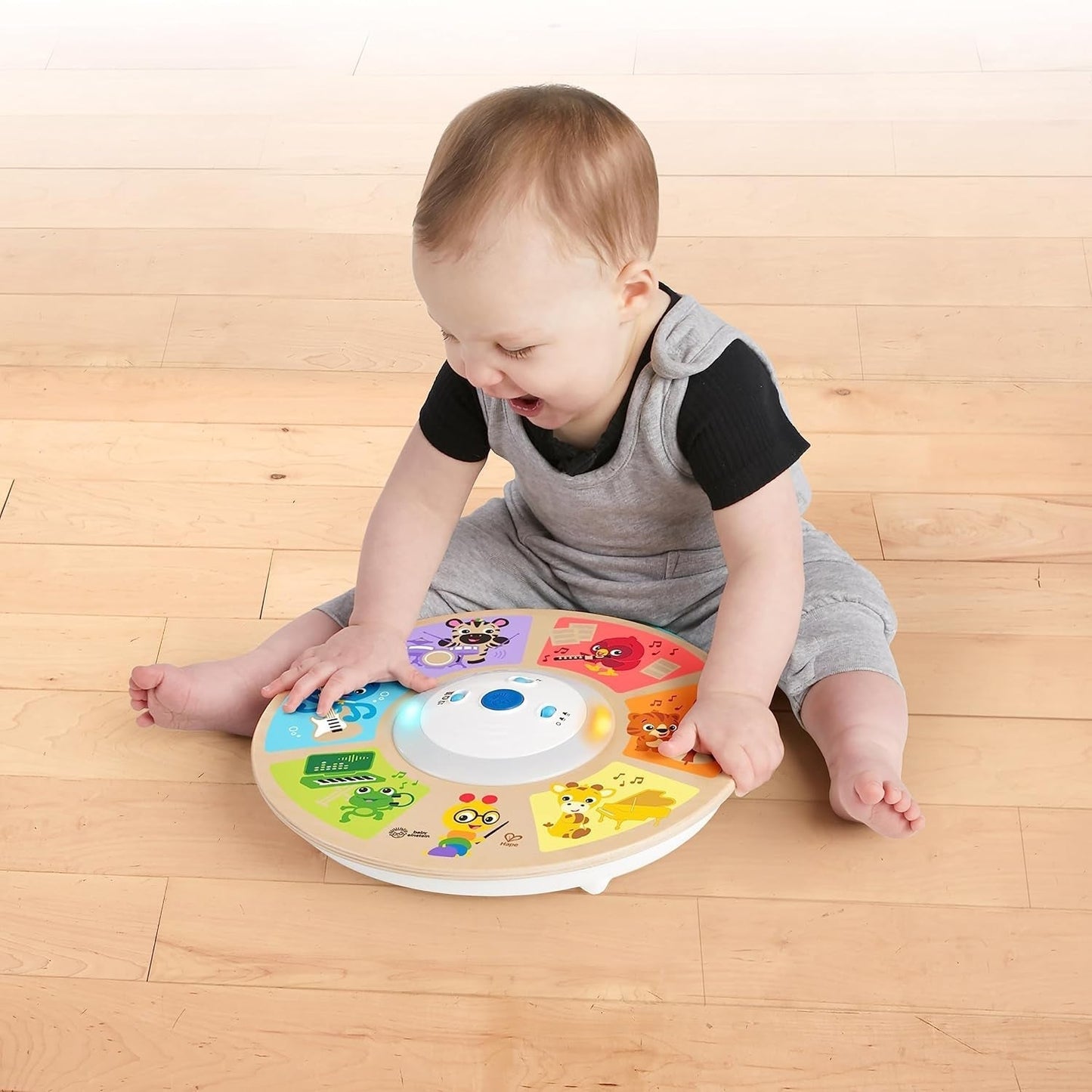 Baby Einstein, Hape, Cal's Smart Sounds Symphony Magic Touch Houten elektronisch activiteitenspeelgoed in 3 talen (Engels, Frans en Spaans), 3 standen, vanaf 6 maanden Babyspeelgoed Naty Shop
