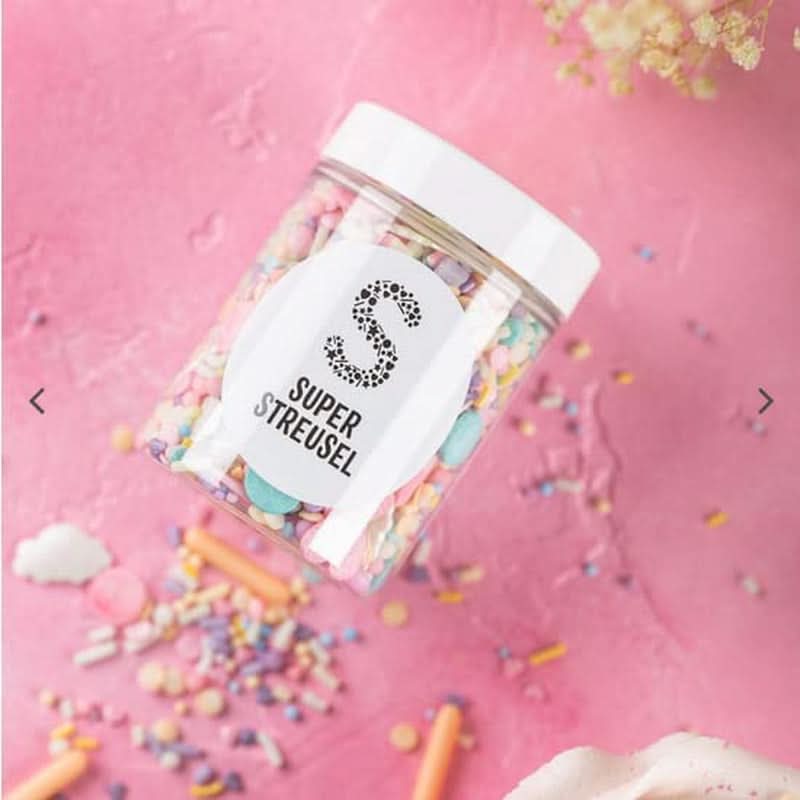 Super Streusel Carusel Pastel, hagelslag in pastelkleuren, 90 gram Hagelslag Naty Shop