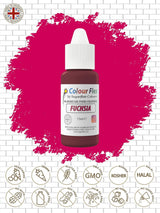 Sugarflair Colourflex Fuchsia kleurstof op oliebasis, sterk geconcentreerde vloeibare kleurstof, kleurstof voor botercrème, chocolade, deeg, fondant, glazuur en meer - 15 ml
