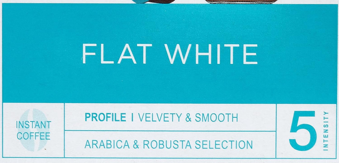 NESCAFÉ Dolce Gusto Flat White, 48 Kaffeekapseln, Arabica en Robusta Bohnen, Cremig-Milchiger Genuss, Kaffeekreation, Coffee-Shop Trend, Aromaversiegelte, 9er Pack (3x16 Kapseln)